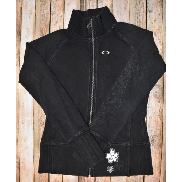 Oakley Jackets & Blazers - Oakley Black Mock Neck Full Zip Jacket S